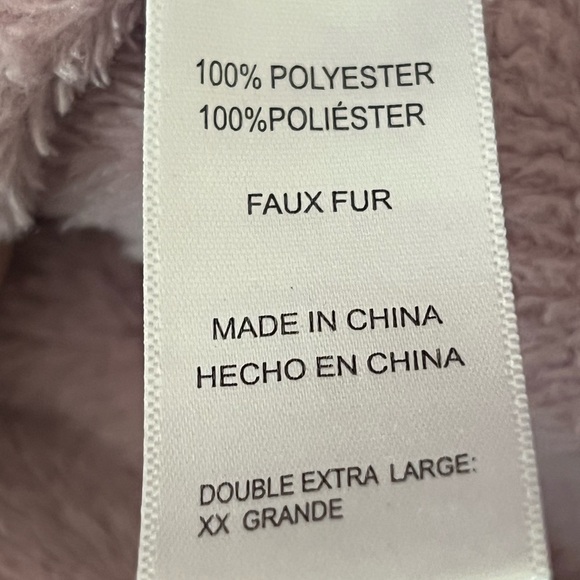 Midnight by Carole Hochman Ladies XXL Soft Mauve Lilac Robe - Picture 7 of 11